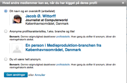 LinkedIn-privacy indstillinger