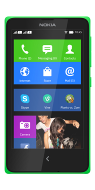 Nokia X Homescreen