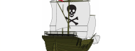 S�r�ver skib jolly roger pirat topfoto
