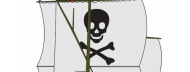 S�r�ver skib jolly roger pirat topfoto