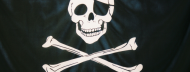 Jolly Roger s�r�ver pirat topfoto