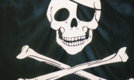 Jolly Roger s�r�ver pirat forside