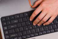 Kontor arbejde tastatur computer pc ikon