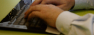 Arbejde tastatur h�nder topfoto