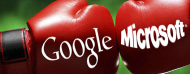 Microsoft vs mod Google stor boksehandsker