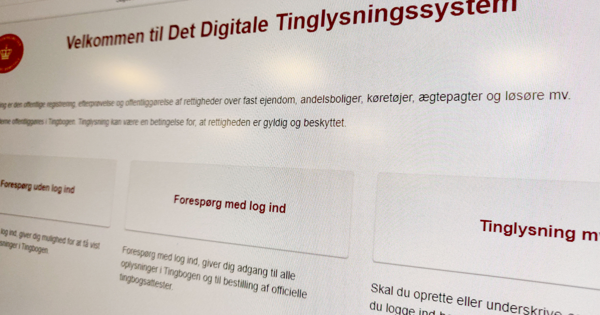 Banker har problemer med Den Digitale Tinglysning efter Netcompany har ...