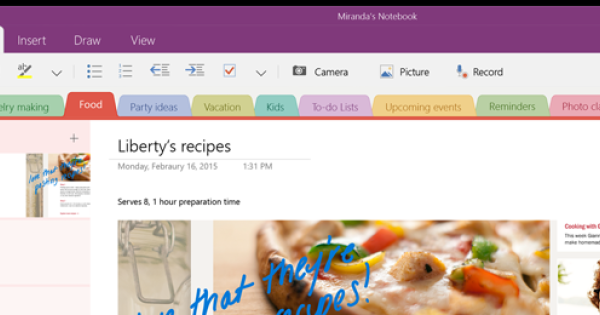 Microsoft P Vej Med Nyt Design Og Nye Funktioner Til OneNote Se Dem 
