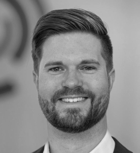 Mikkel Hjortlund-Fernández, Service Manager hos Terma Group, har pr. 26. januar 2026 fuldført uddannelsen Master i it, linjen i organisation på Aarhus Universitet via It-vest. Foto: Per Bille.