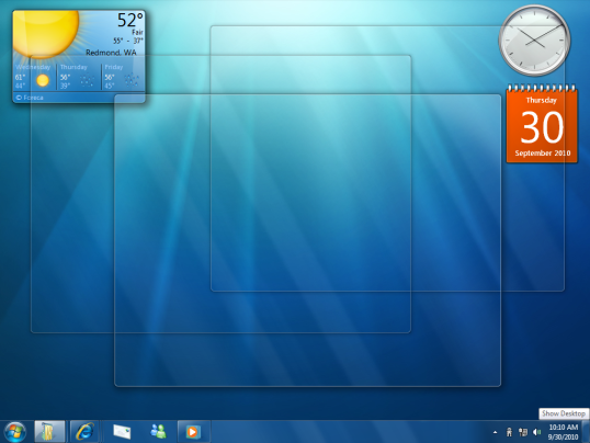 Windows 7 - smugkig efter.
