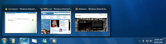 Windows<br />
Taskbar - preview.